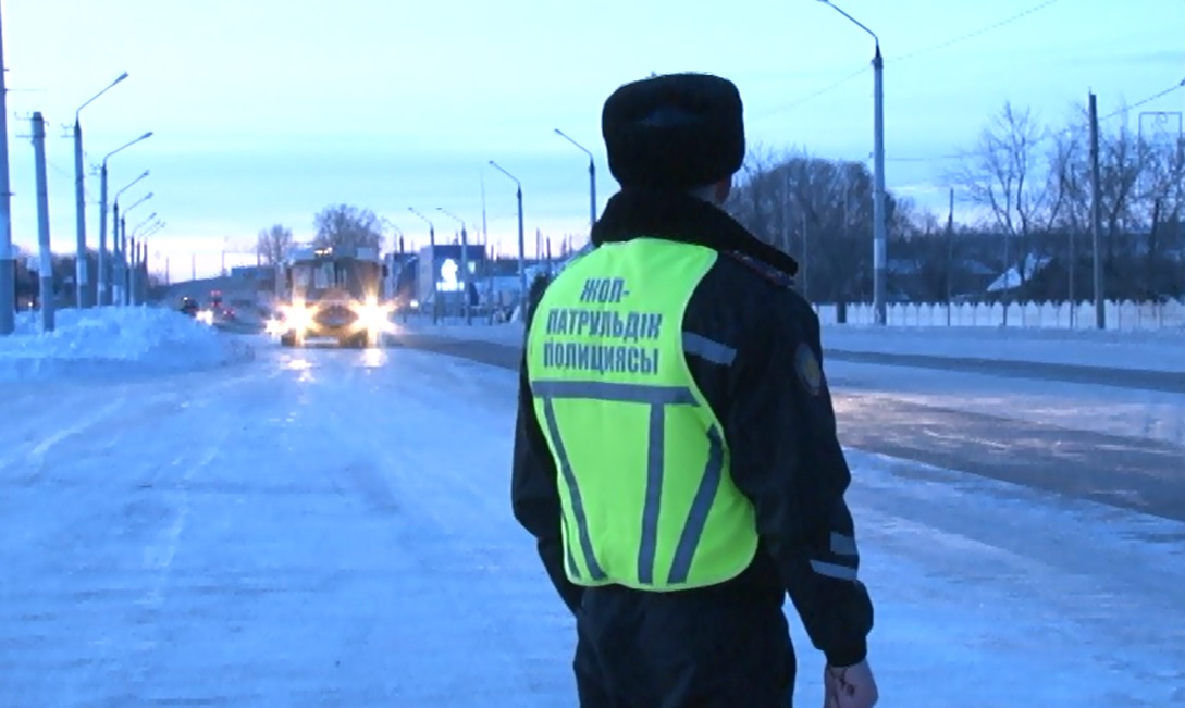 На севере Казахстана из-за морозов полицейские работают в усиленном режиме